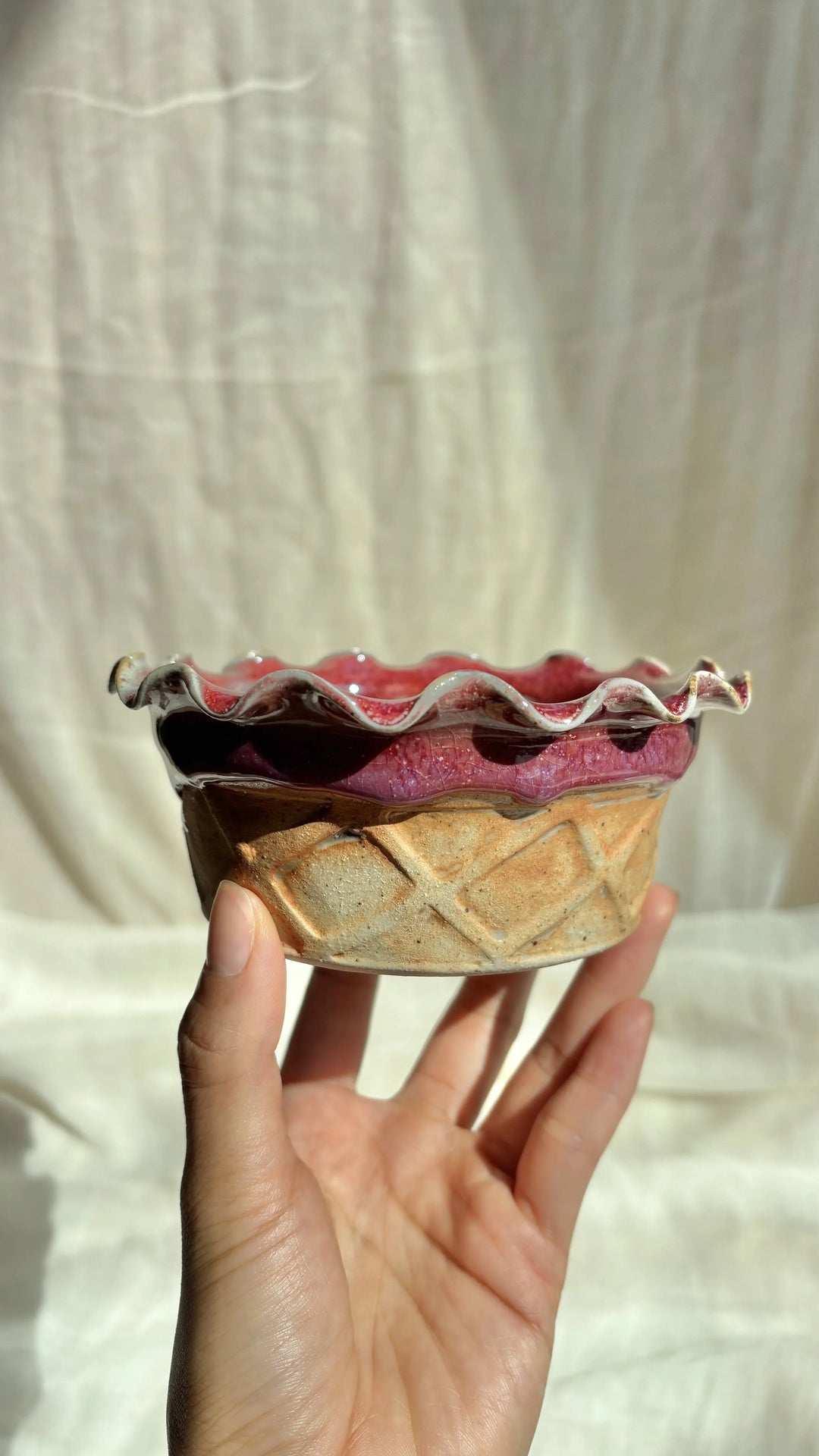 Waffle Cup Ice Cream Bowl