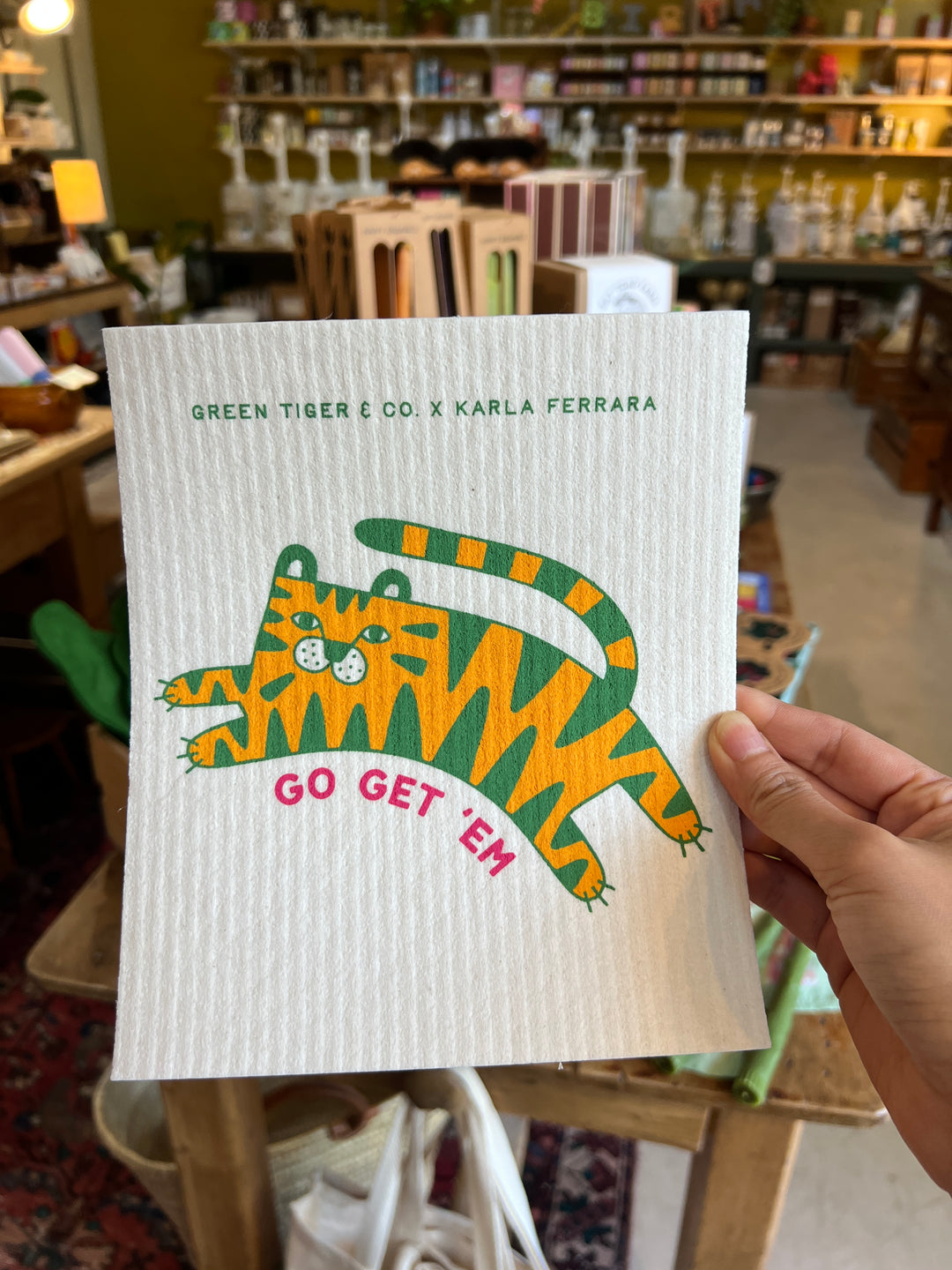 Green Tiger & Co. Swedish Dishcloth