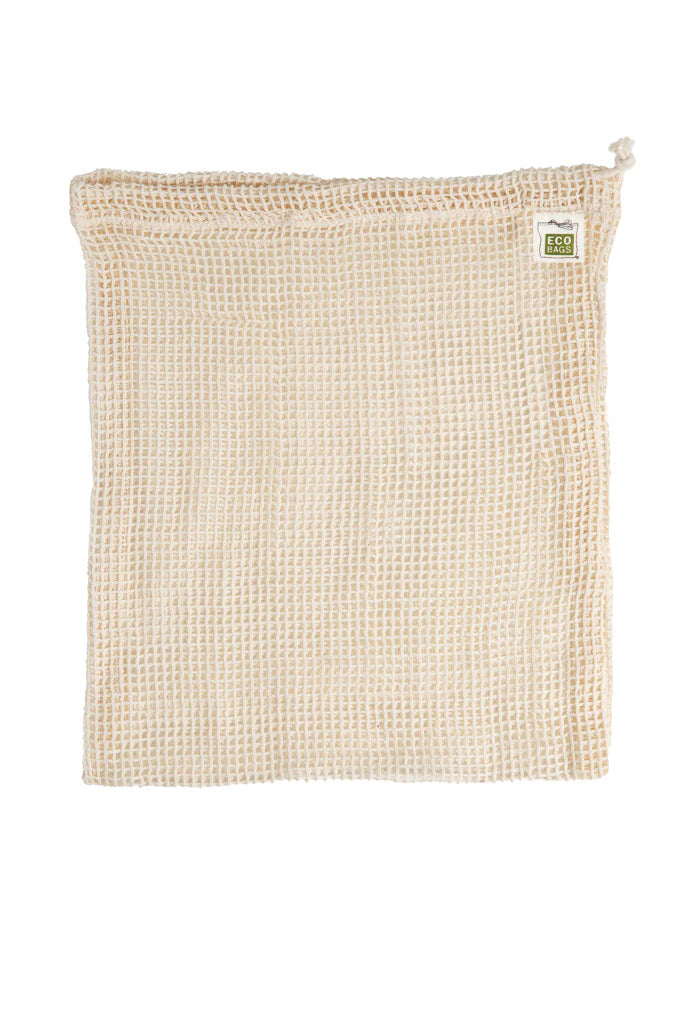 Organic Mesh Drawstring Bag Set of 3 - Medium