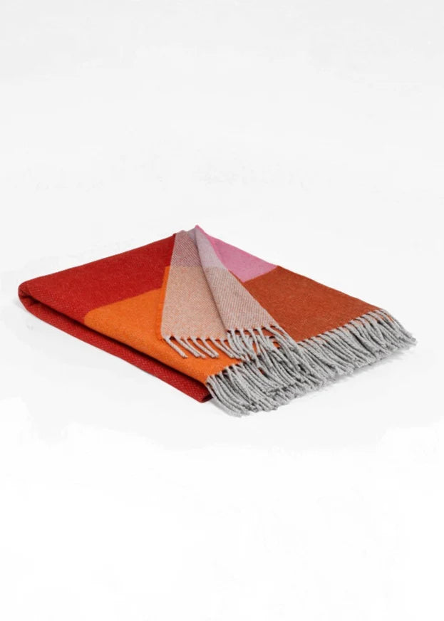 Cashmere & Lamb Wool Throw - Desert Sunset