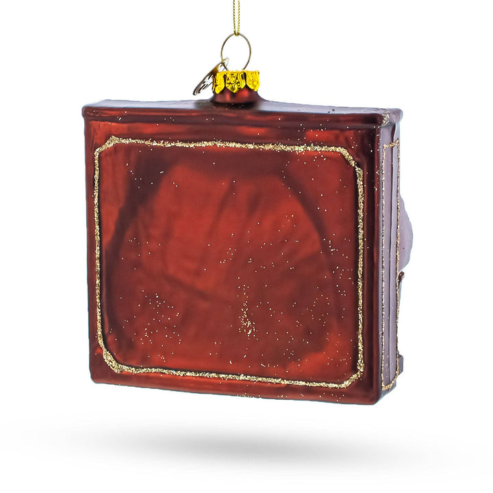 Vintage Upright Piano Glass Christmas Ornament
