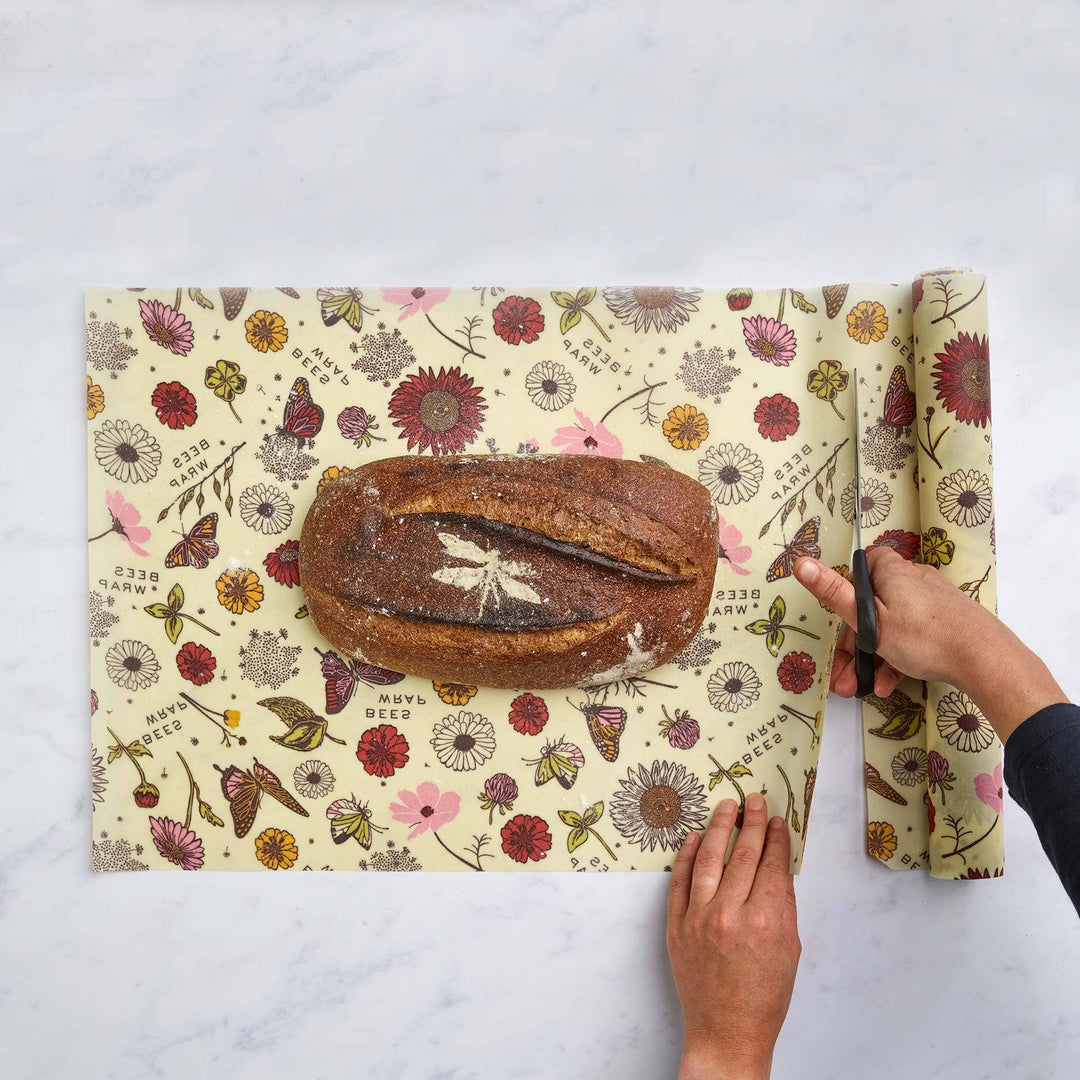 Bee's Wrap Cut-to-Size Roll - Meadow Magic