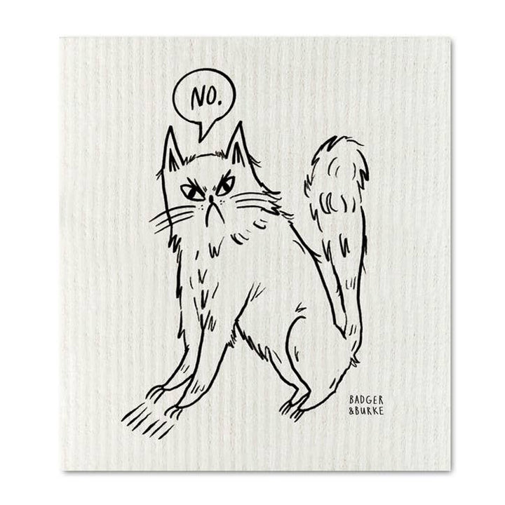 Snitty Kitty "NO" Swedish Dish Cloth