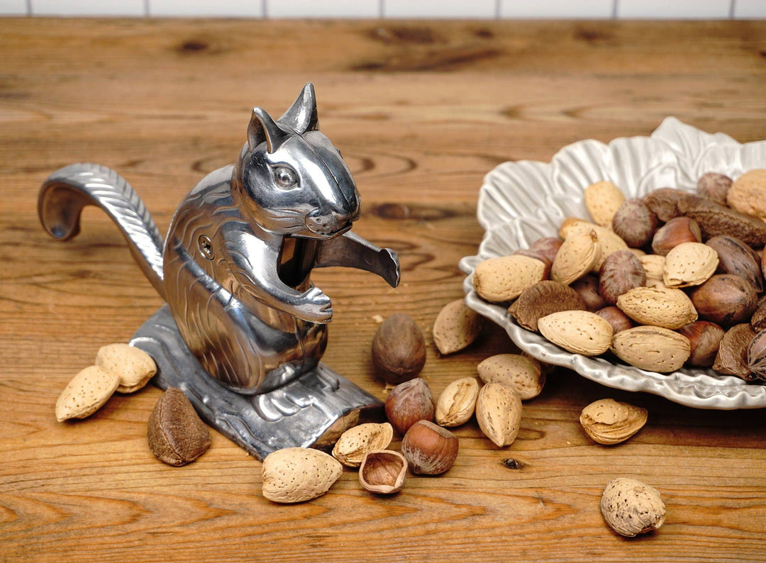 Aluminum Nutty Squirrel Nutcracker