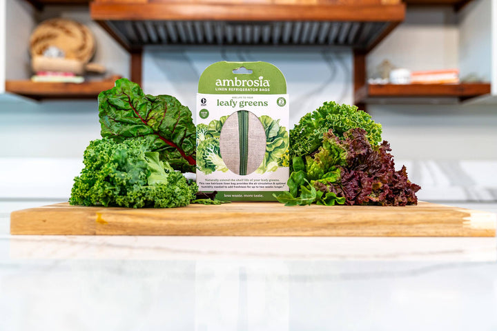 The Leafy Greens Bag – Reusable Linen Produce Bag