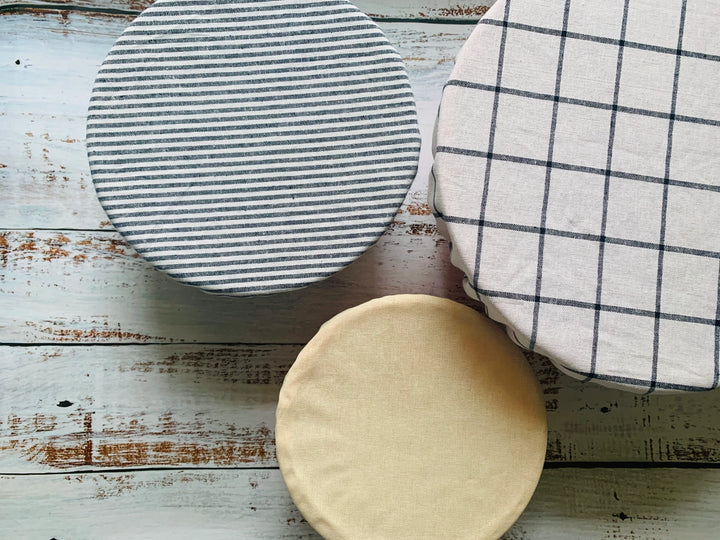 Classic Reusable Fabric Bowl Covers - Set of 3