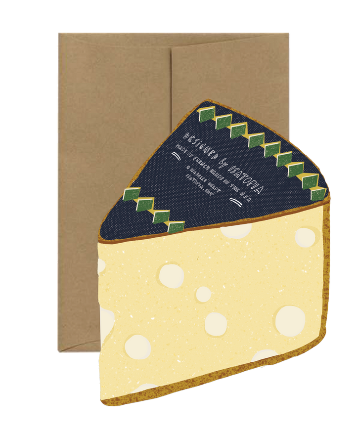 Cheese Card - French Collection Die Cut