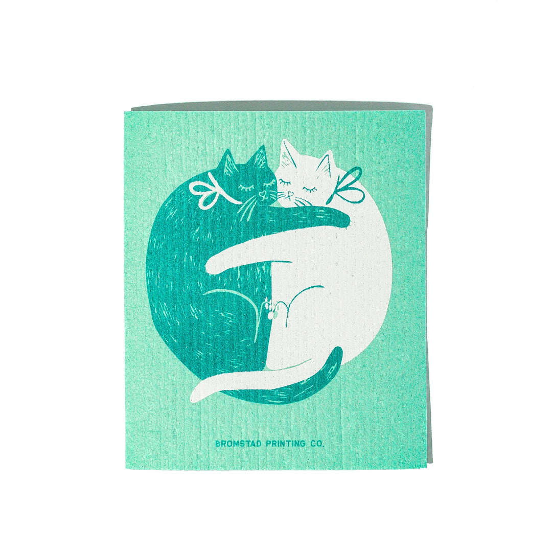 Cuddle Cats - Swedish Dishcloth