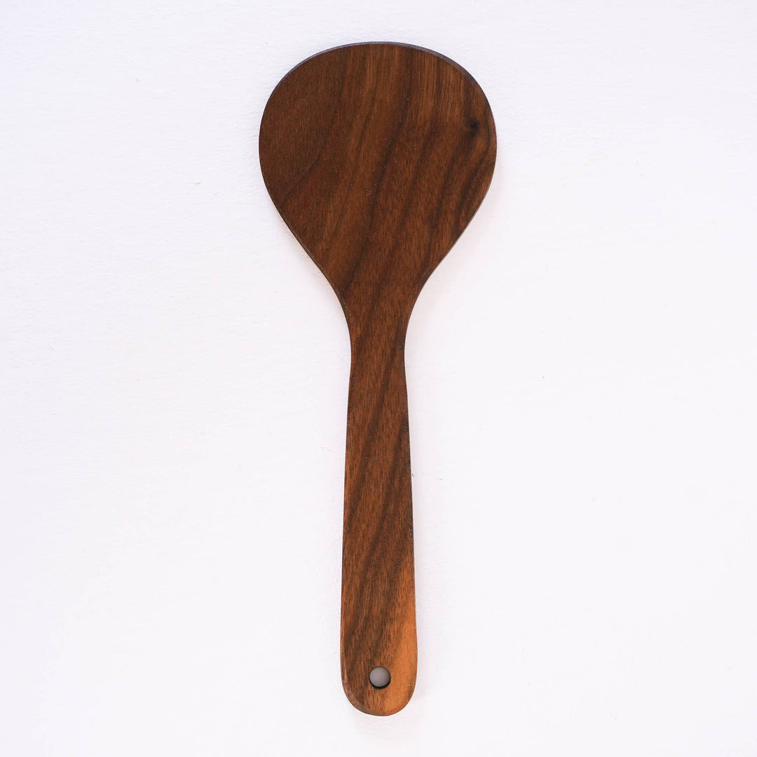 Walnut Rice Paddle Scoop