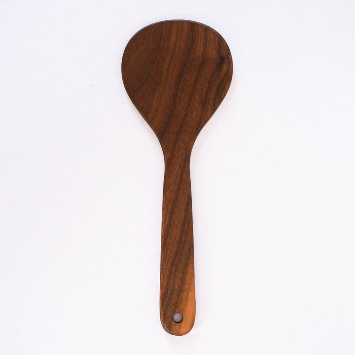 Walnut Rice Paddle Scoop