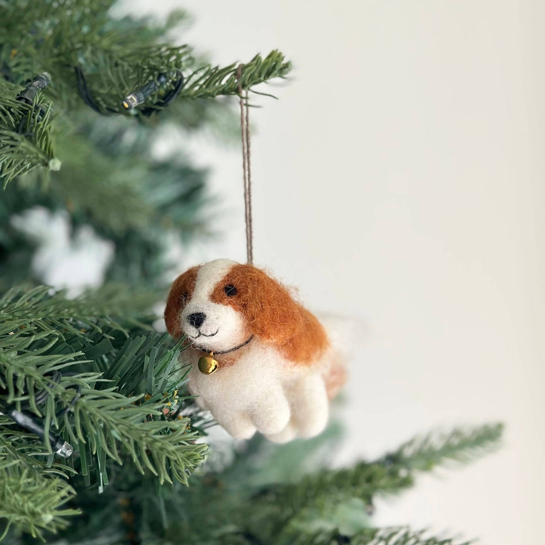 Cavalier King Charles Spaniel Felt Ornament