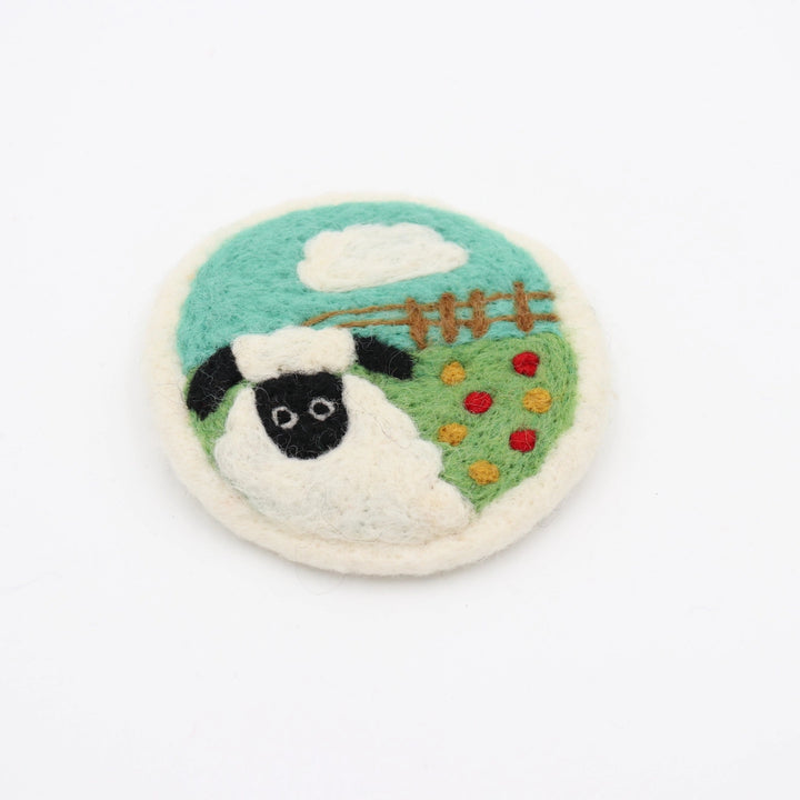 Handmade Wool Coaster - Farm Collection