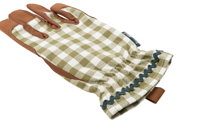 Colour Collection Gloves - Olive Check