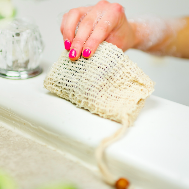 Sisal Soap Bag & Soap Saver