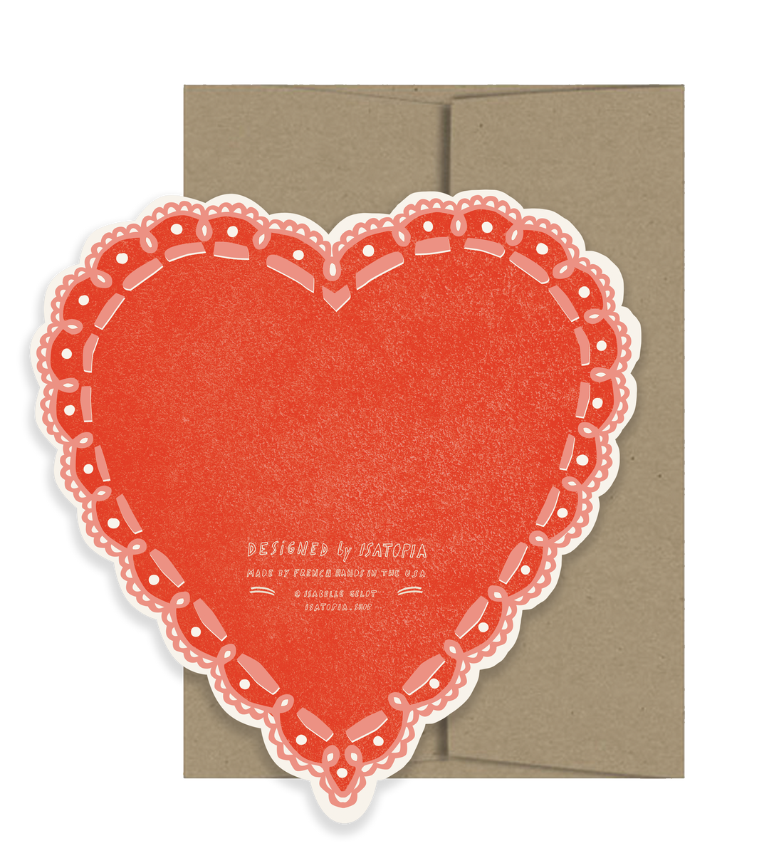 Rose Heart Amour Collection - Die Cut Card