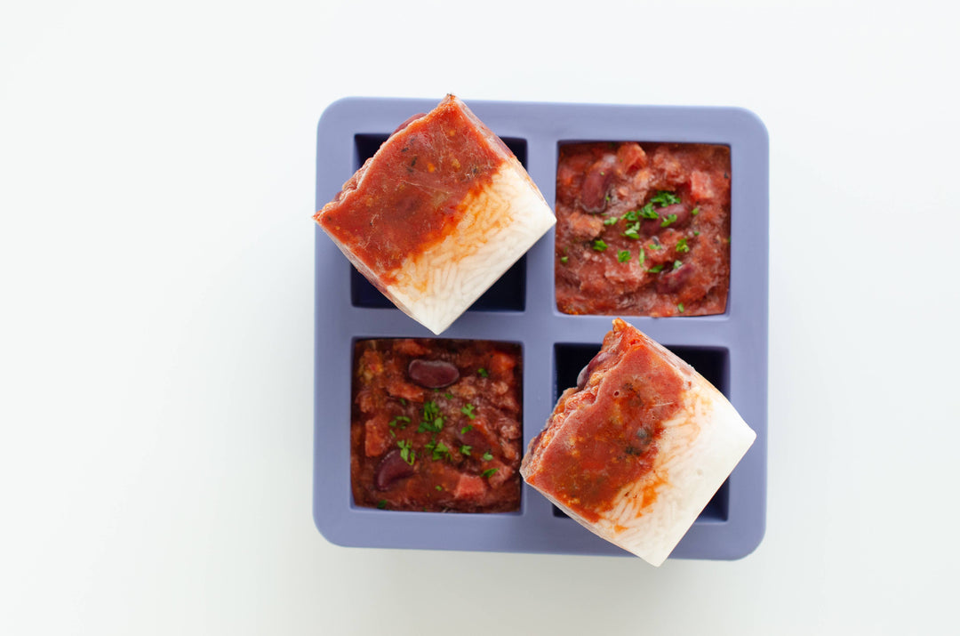 Silicone Food Storage Meal Prep - 6 cube