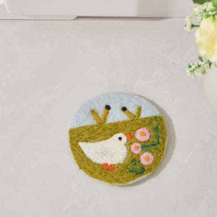 Handmade Wool Coaster - Farm Collection