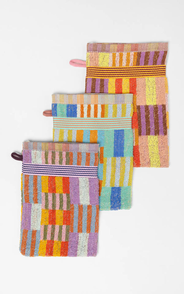Wash Glove Trio #121 Tulip Quilt