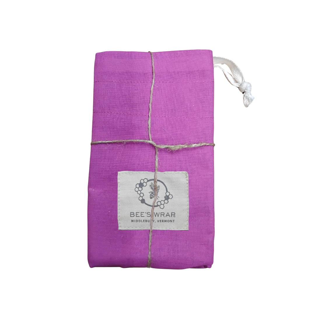 Bee's Wrap Artisan Bread Bag - Magenta, Meadow Magic lined