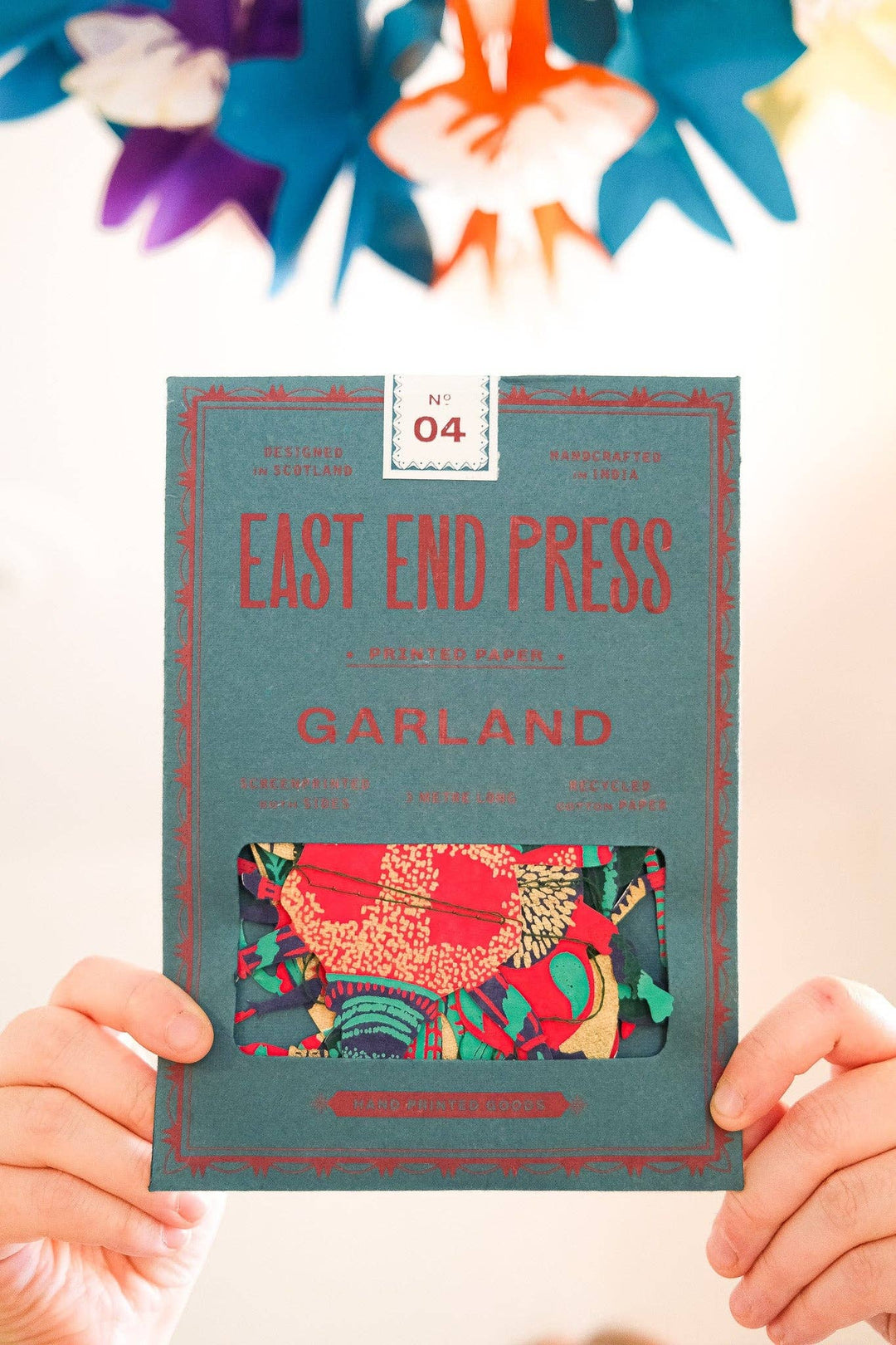 Insect Sewn Paper Garland