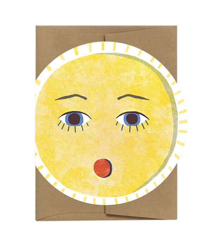 Soleil | Sun - Die Cut Greeting Card