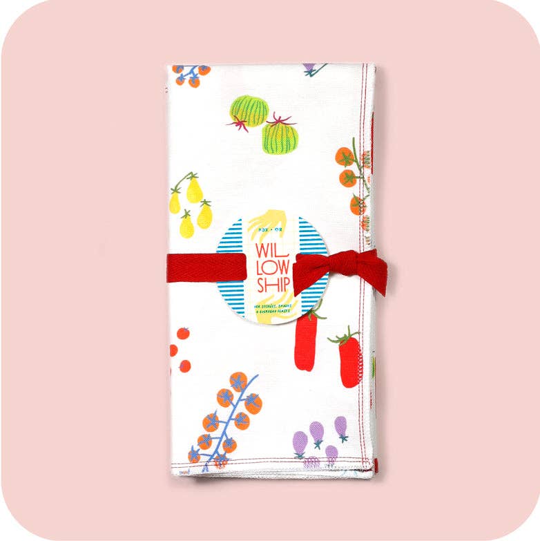 Tutti Tomati - Linen & Cotton Blend Tea Towel