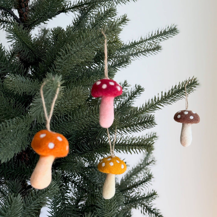 Felt Ornament - Autumn Tone Mushroom