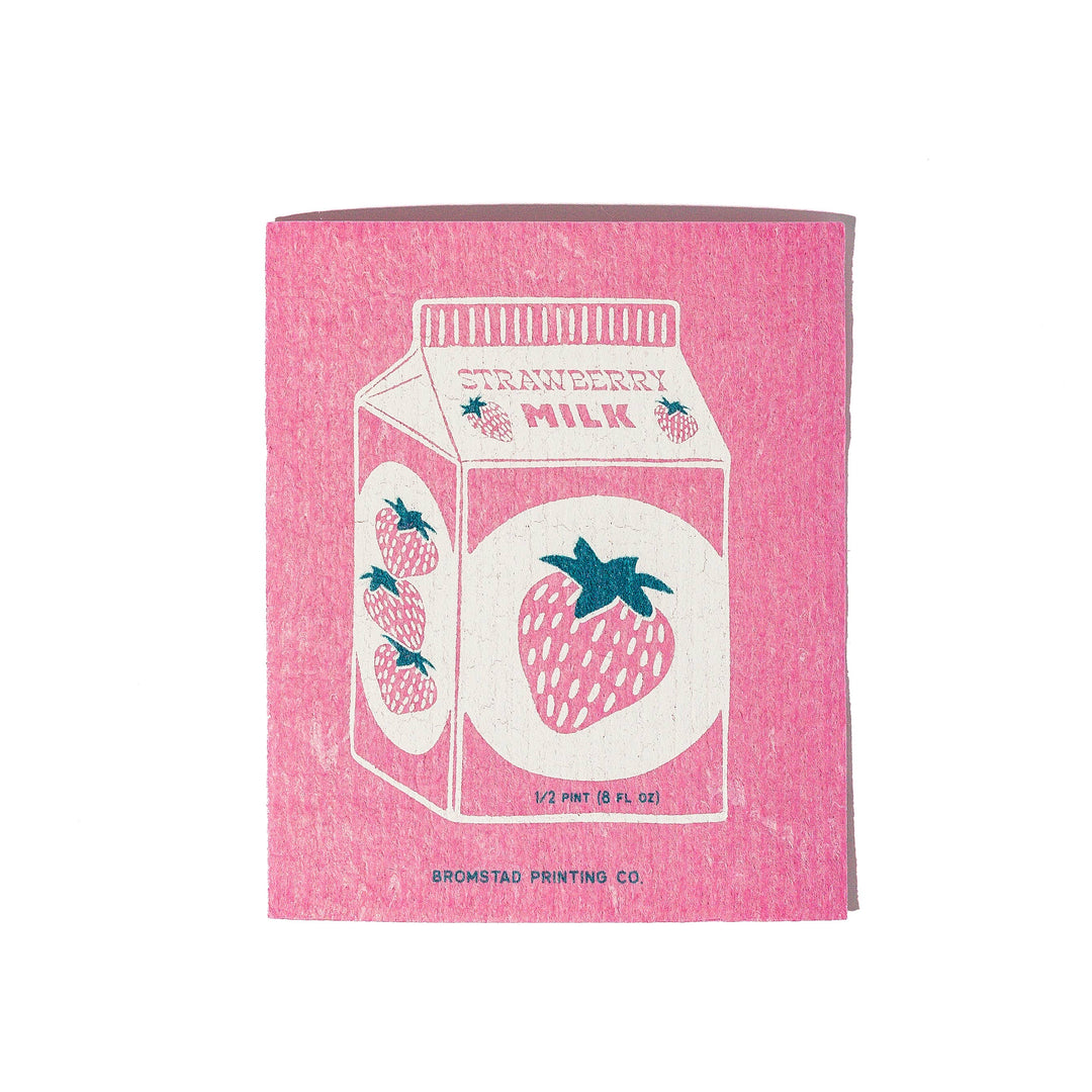 Strawberry Milk - Swedish Dishcloth