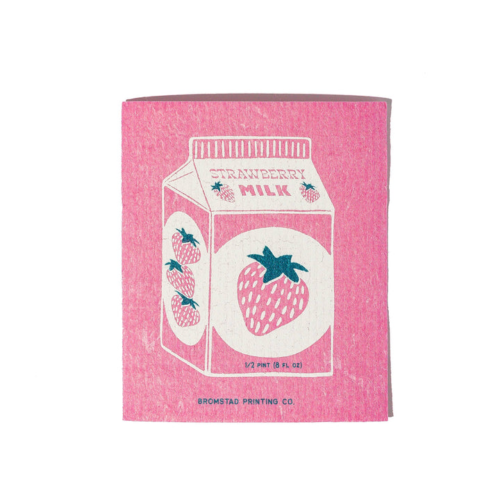 Strawberry Milk - Swedish Dishcloth