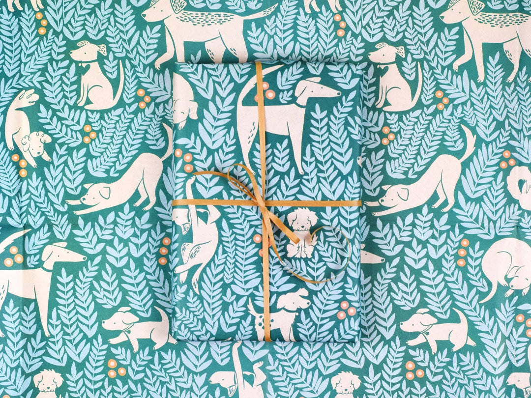 Dog Park Eco Wrapping Paper