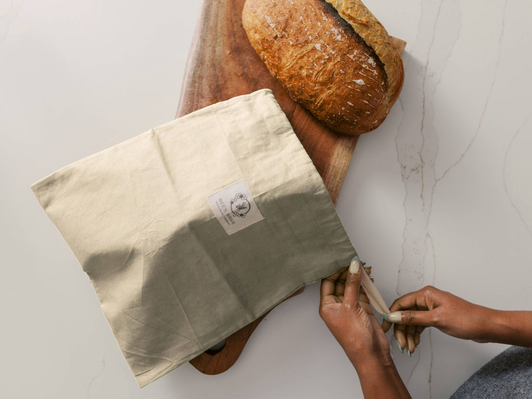 Bee's Wrap Artisan Bread Bag-Natural, Bakery Lane lined