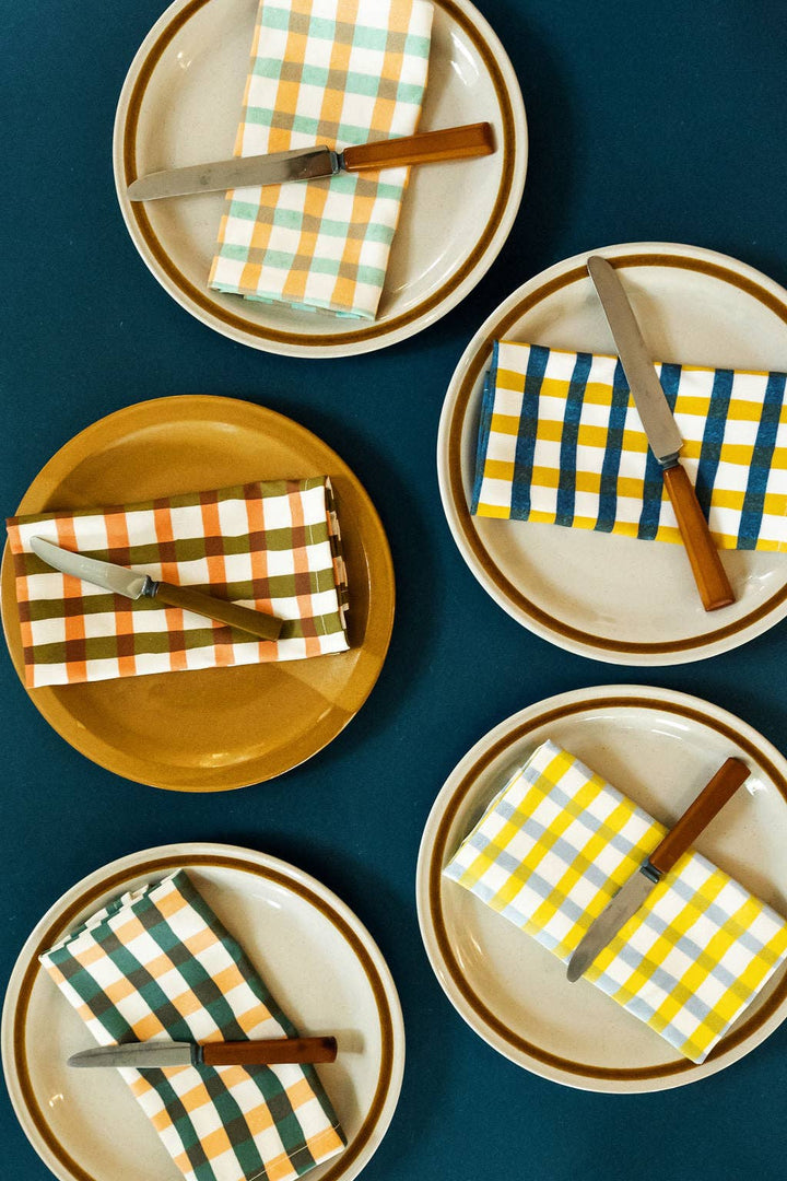 Olive & Vermillion Picnic Napkins