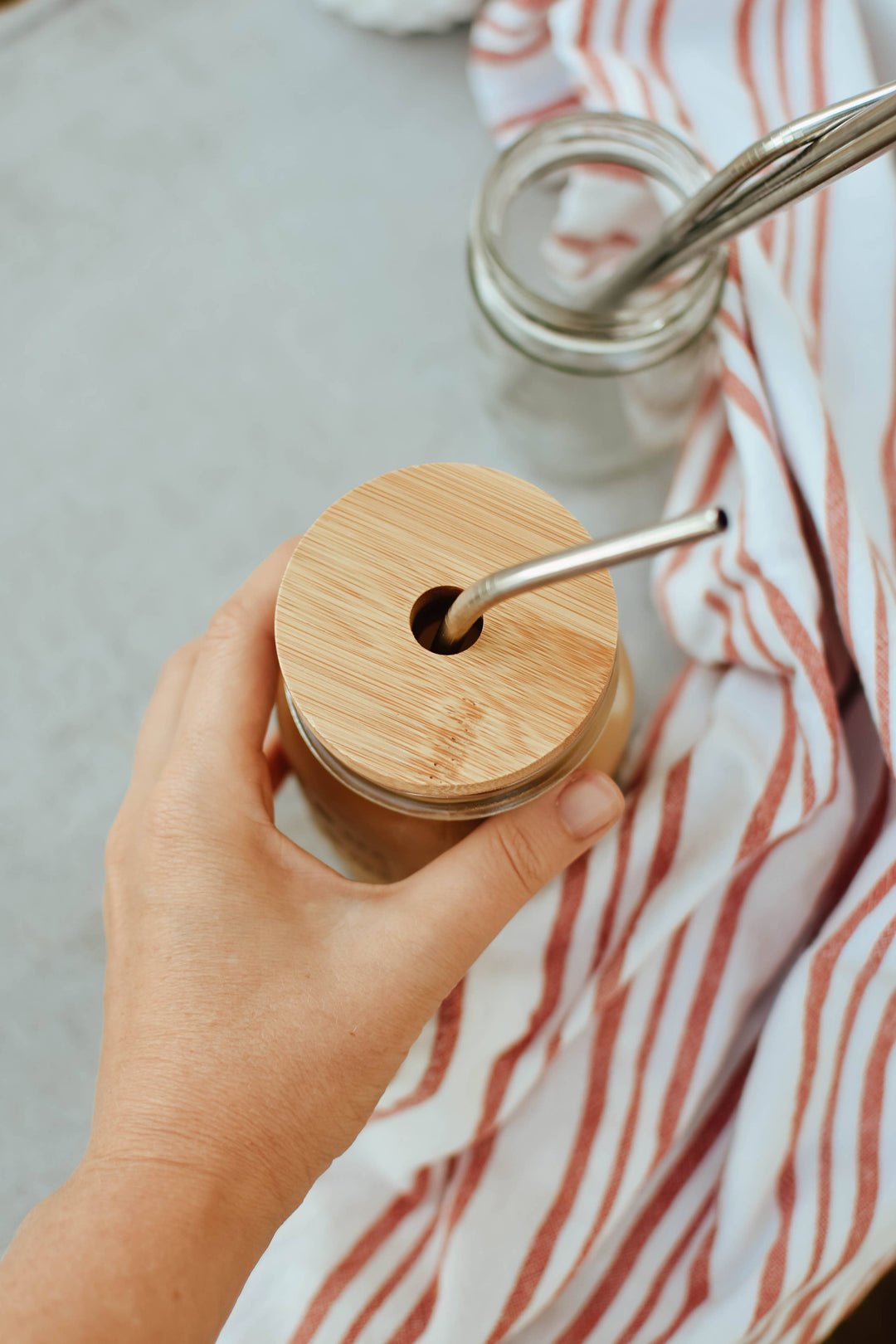 Bamboo Jar Straw Lid - Multi Sizes