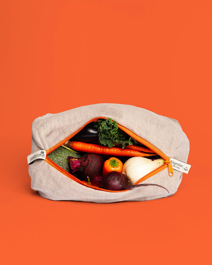 The Vegetable Bag – Reusable Linen Produce Bag
