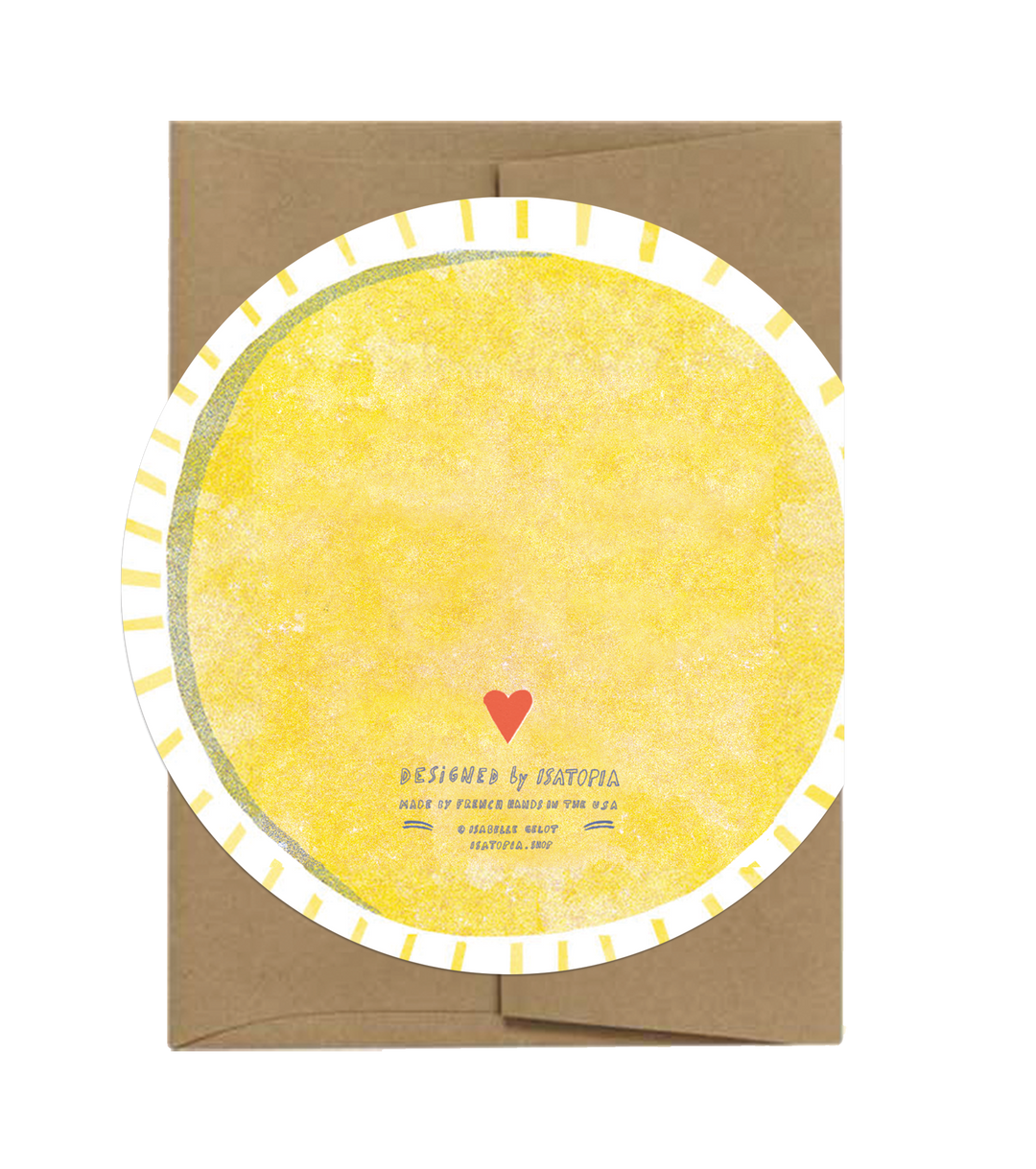 Soleil | Sun - Die Cut Greeting Card