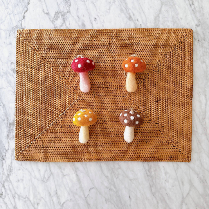 Felt Ornament - Autumn Tone Mushroom