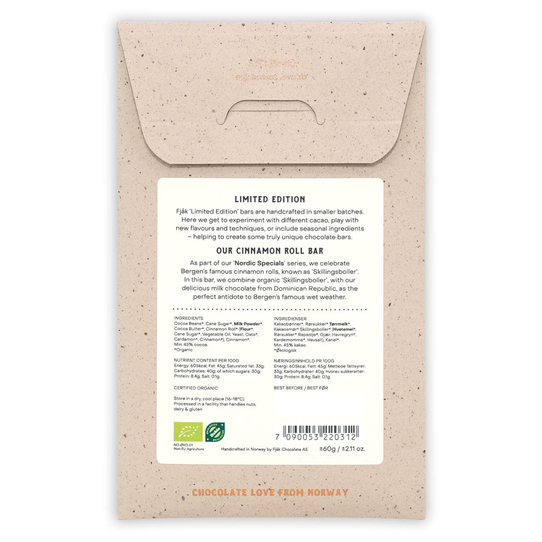 Cinnamon Roll Milk Chocolate 45%