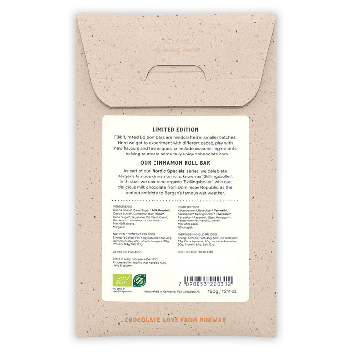 Cinnamon Roll Milk Chocolate 45%