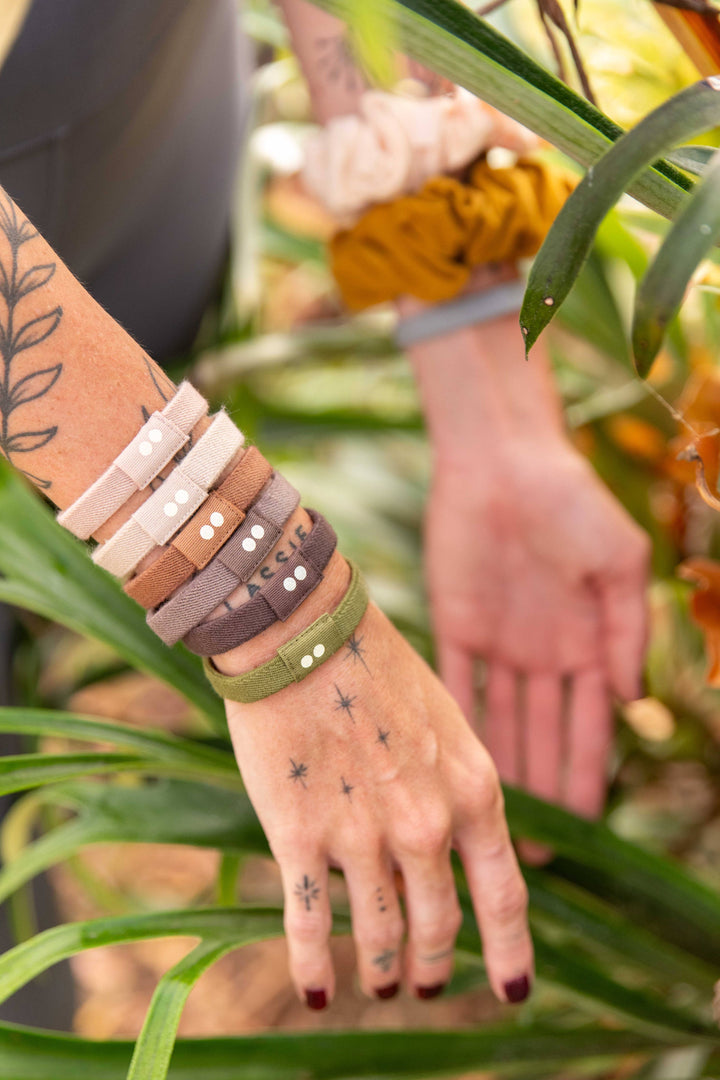 Plastic-free Flat Hair Ties - Earth Tints